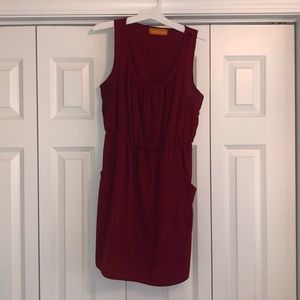 Garnet sleeveless dress, size medium